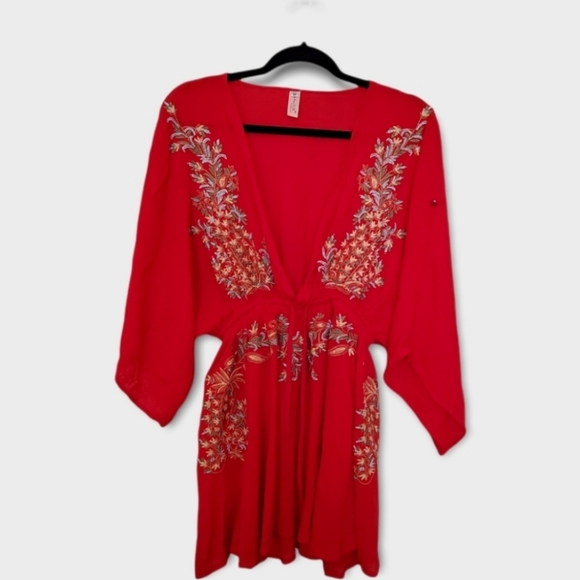 Boho Low Vneck dress - Picture 2 of 2